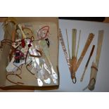 Spares and Repairs: A Box Containing Broken Fan Parts for use as replacement or repair. Comprising a