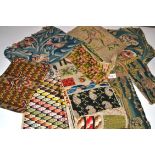 Hand-Worked Fabric Samples and Fragments in several forms, including early tapestry, embroidery, and