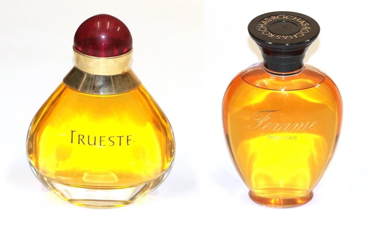 'Trueste' by Tiffany & Co Large Advertising Display Dummy Factice, the pear shaped glass bottle with