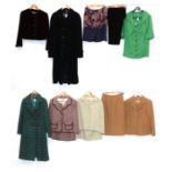 A Collection of Circa 1950s and Later Ladies' Jaeger Clothing, comprising Young Jaeger turquoise and