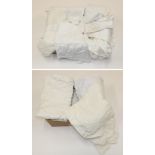 Quantity of Assorted White Linen and Cotton, comprising bed linen, table linen with embroidered