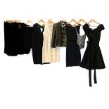 Collection of Modern Ladies' Evening Wear, comprising a Diane Von Furstenberg black silk