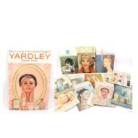 Circa 1950s and Later Yardley Cosmetics Counter Top Advertisement Cards, comprising the following