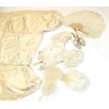An Early 20th Century Part Court Outfit, comprising a cream floral silk brocade short gathered