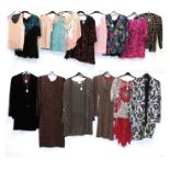 Assorted Circa 1960s and Later Ladies' Evening Wear, Separates, comprising a Maurice Henri black