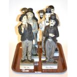 A collection of 20th Century Algora Parian figures ''Personajez del Cine'' including Buster