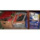 O Gauge, OO gauge and N gauge three boxes of track and accessories (three boxes)