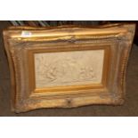 Two 20th century relief resin neo-classical plaques