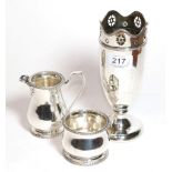 An Elizabeth II silver cream-jug and Sugar-Bowl, by Garrard and Co. Ltd., London, 1961, each