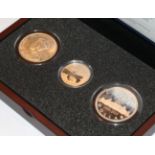 Canada, Silver 'Voyageur' Set, a 3-coin set commemorating the iconic 'voyageur' silver dollar