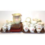 George Jones crescent and a matched Coalport Junetime part coffee service, including nine coffee