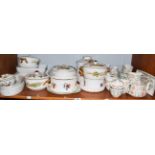 Assorted Minton Haddon Hall pattern dinnerwares, with Royal Worcester Evesham pattern