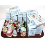 Fourteen Royal Albert Beatrix Potter figures (boxed). Figures include: Mrs Ticklemouse, Mrs Rabbit