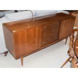 A 1950's teak sideboard by Wrighton, 168cm by 46cm by 80cm high