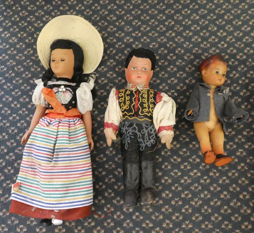 Assorted collectable items including a large jointed doll with painted hair and face, two Pelham - Image 2 of 9