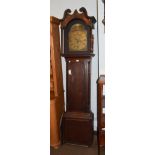 ~ An oak thirty hour longcase clock, signed T.Ramsbottom, Criglestone, 18th century and later, later