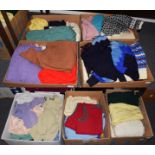 Quantity of assorted ladies and gents circa 1950s and later costume including wool jumpers,