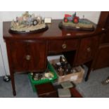 A 19th century mahogany bow-fronted sideboard, 122cm by 55cm by 90cm high