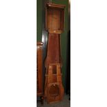A 19th century pine longcase clock case, 237cm high