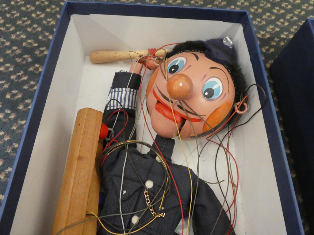 Assorted collectable items including a large jointed doll with painted hair and face, two Pelham - Image 6 of 9