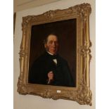 British School (19th century) Portrait of a gentleman in a dark suit and tie, oil on canvas, 34cm by