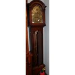 ~ An oak eight day longcase clock with rocking ship, signed Thomas Padbury, Bps Waltham, 18th