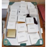Seventeen assorted Estée Lauder for Harrods Christmas bear solid perfume compacts, comprising, '