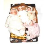 A dream baby style doll copied by Grace S Putnam, made in Germany; another smaller; Theodor