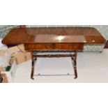 A 20th century inlaid mahogany sofa table by The Thomas Glenister Company, High Wicombe, 153cm (
