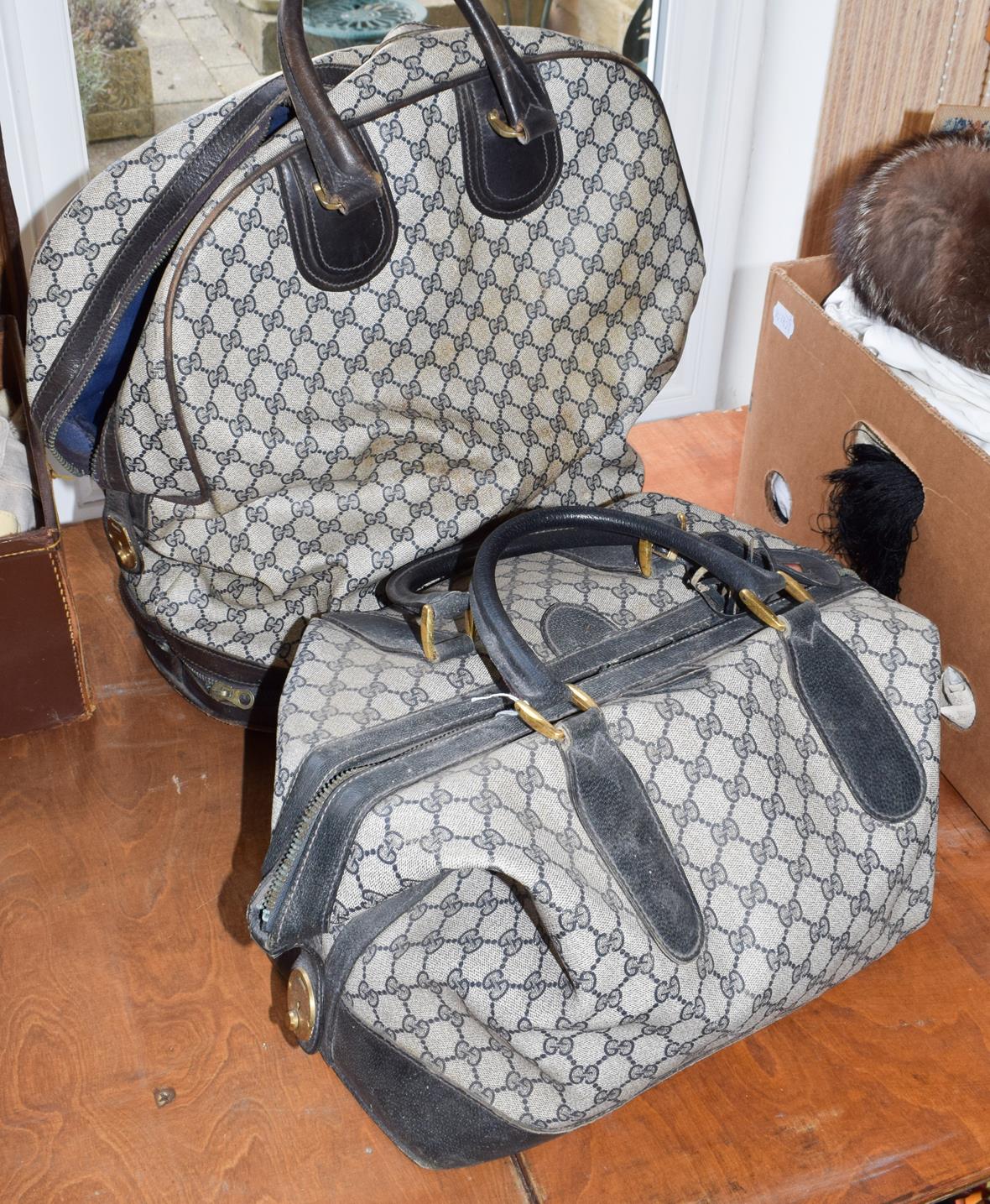 Gucci monogram overnight bag and another (2)