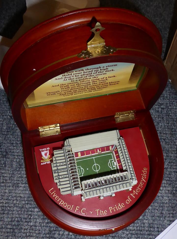 Liverpool Football Club Related Items including Bill Shankley clock, You'll Never Walk Alone music - Image 4 of 9