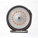 A Hardy Prefect 3 3/8'' Trout Fly Reel with ceramic line guard.