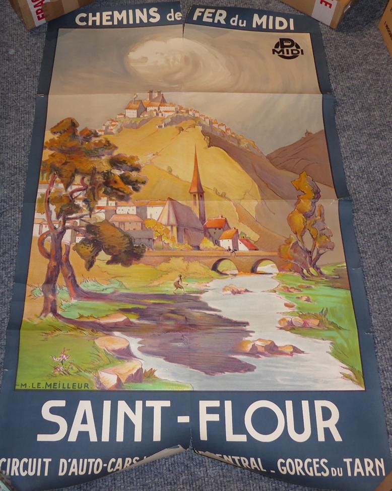 French Railway Posters (i) PLM - Avignon The City Of The Popes 64x100cm (ii) Chemins De Fer De L' - Image 2 of 4