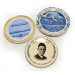 Commemorative Plates (i) First Atlantic Crossing By Balloon And Gondola 1958 (Unicorn Made in
