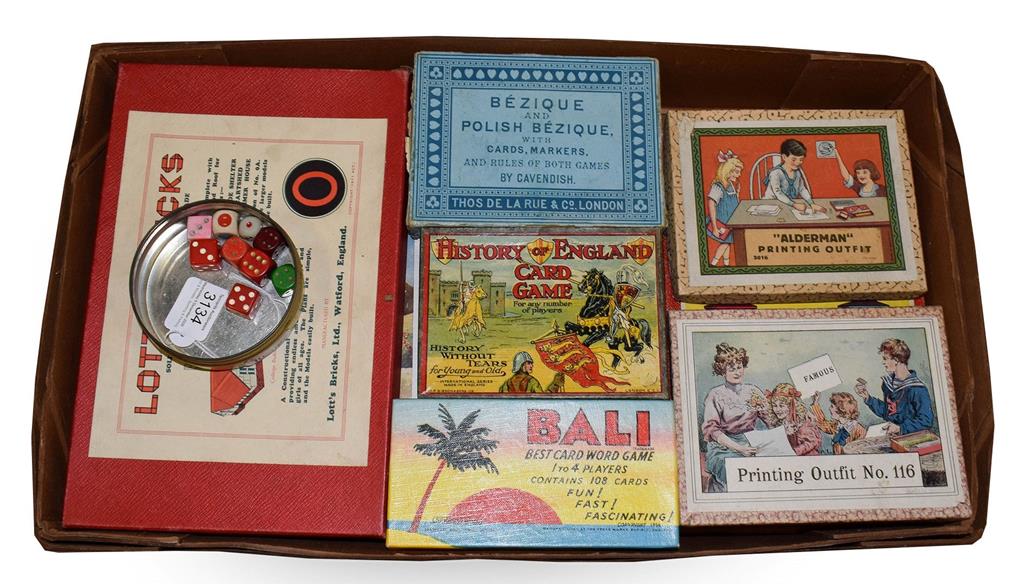 Various Passtimes History of England card game, Bezique, Tweedledum and Tweedledee game, Bali, two