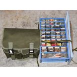 A Quantity Of Fly Tying Materials, tools, accessories and vices along with a materials storage