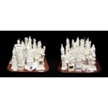 Crested china to include statues, crosses and clock towers (approximately 71)