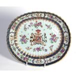 A Sampson of Paris Armorial dish in the oriental taste