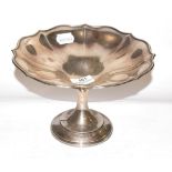 A silver tazza, 13.8ozt, 15cm high