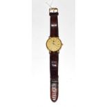 A gents gold plated Longines wristwatch