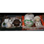 A quantity of various 19th and 20th century English continental and oriental ceramics including