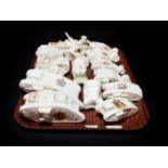 Crested china to include World War One mostly tanks (approximately 17 pieces)