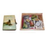 A mixed lot of items, including: various silver-mounted manicure items; match-box holders;