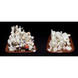 Crested china to include figures, busts etc (approximately 49 pieces)