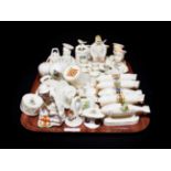 Crested china to include First World War bombs, zeppelins, busts, etc (approximately 39 pieces)