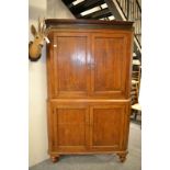 George III oak free standing corner cupboard