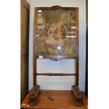 Late Regency rosewood fire screen