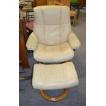 Ekornes Stressless easy chair and footstool