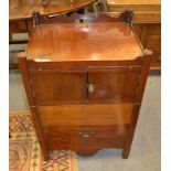 A George III mahogany commode (converted)