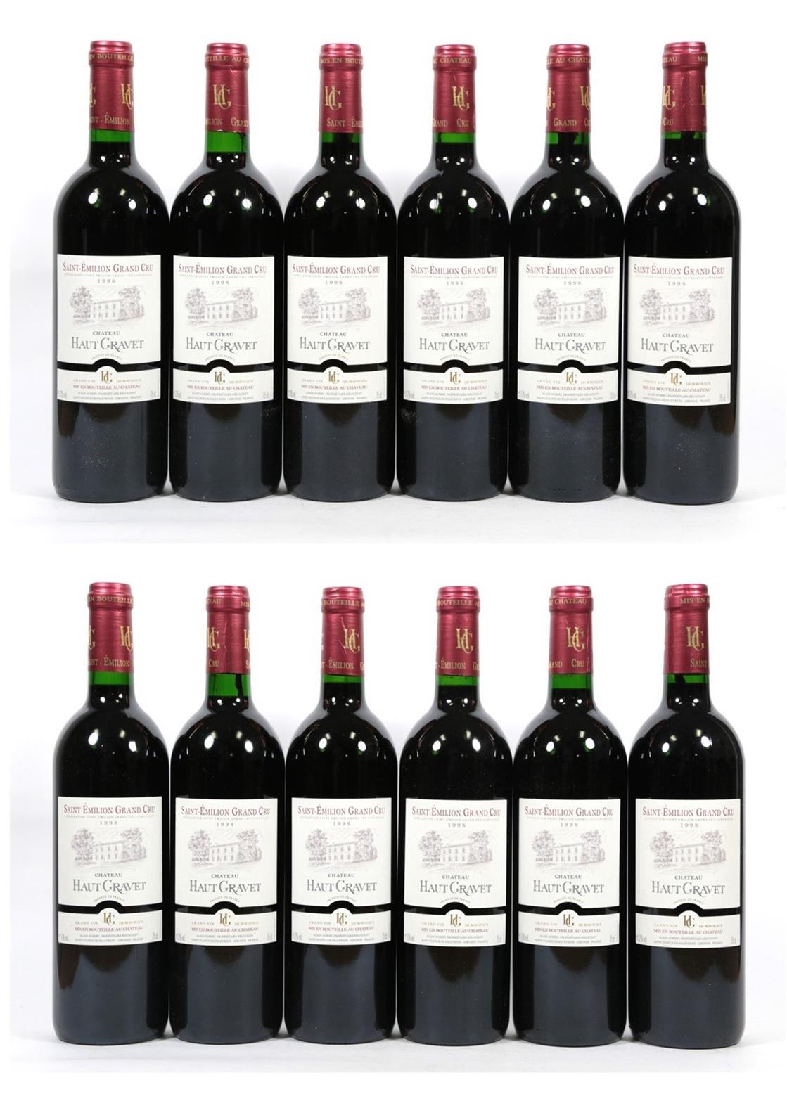 Château Haut-Gravet, 1998, Saint-Émilion Grand Cru (twelve bottles)